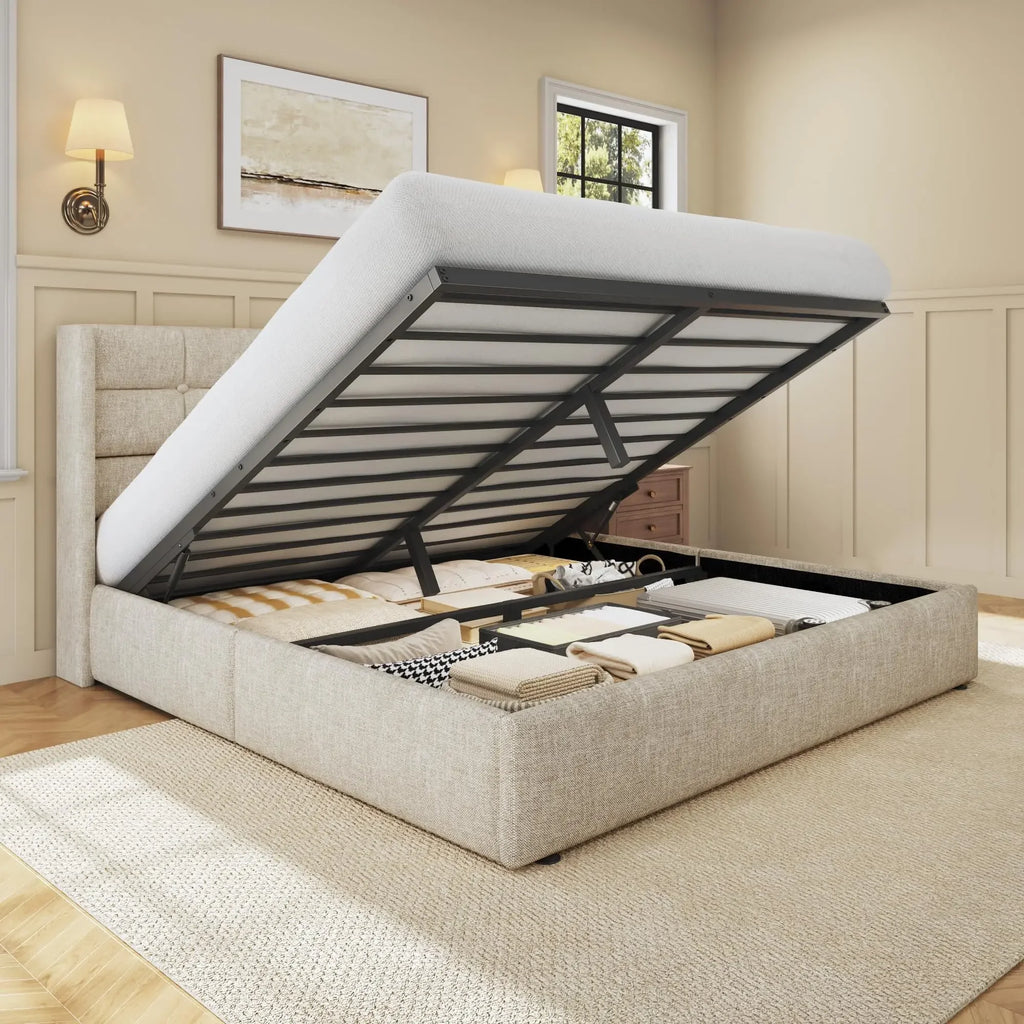 King Size Lift Up Storage Bed Frame,