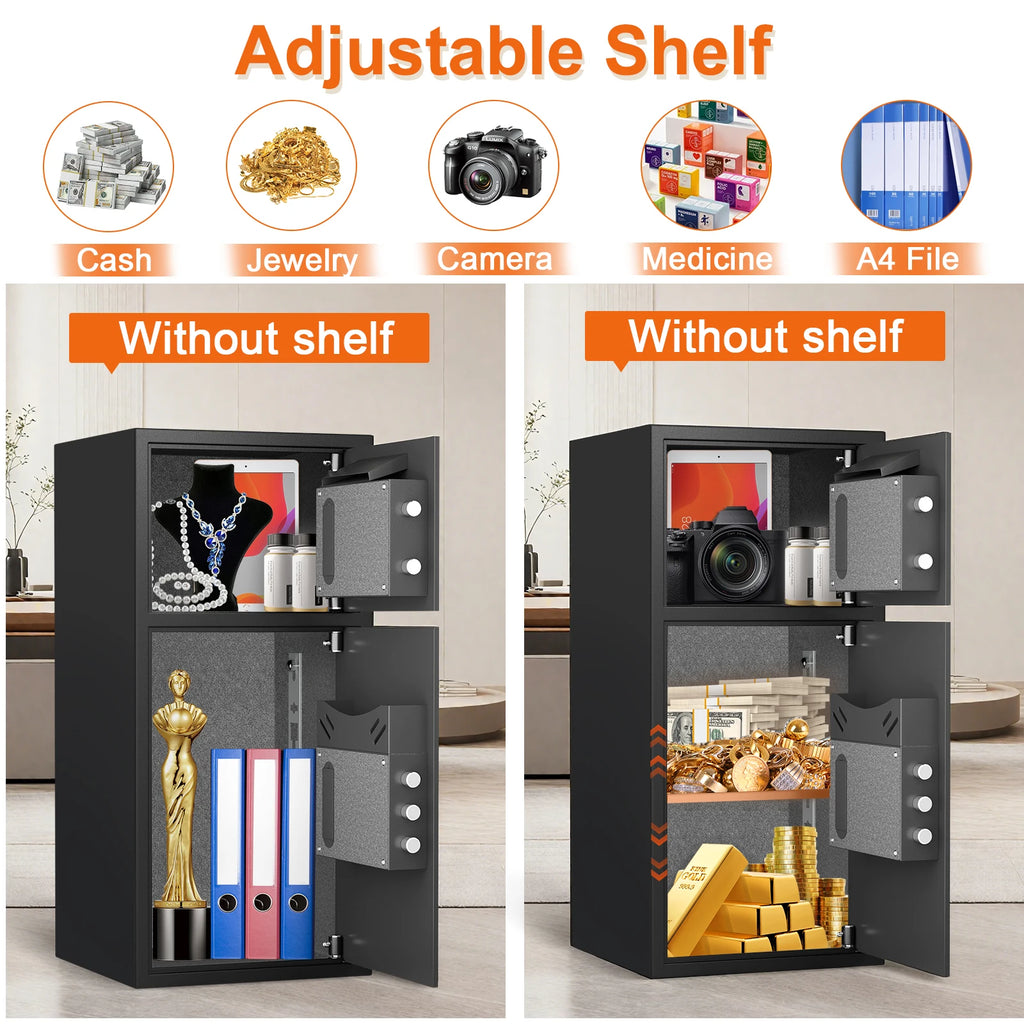 6.0 Cuft Large Fingerprint Home Safes