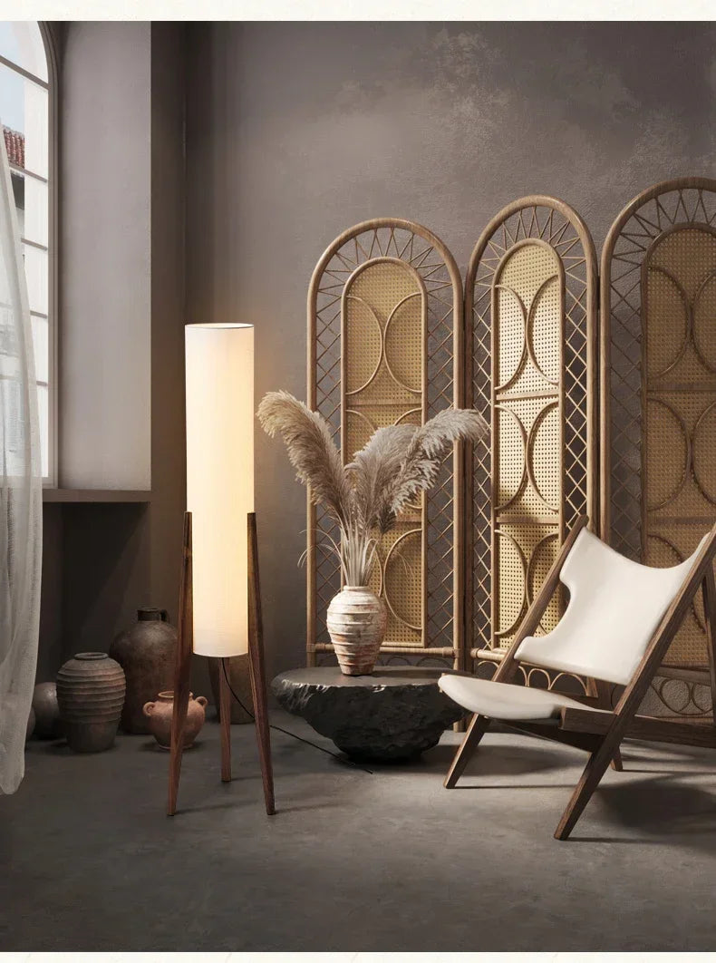 Japanese Wabi Sabi Style Zen Floor Lamp