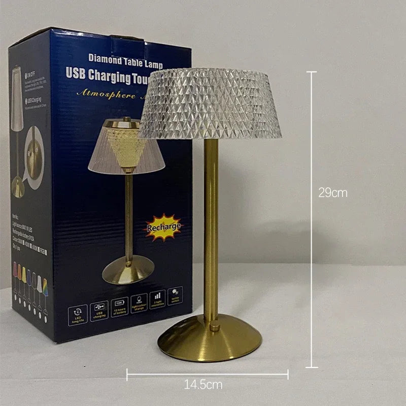 Rechargeable LED Bedroom Night Lamp
