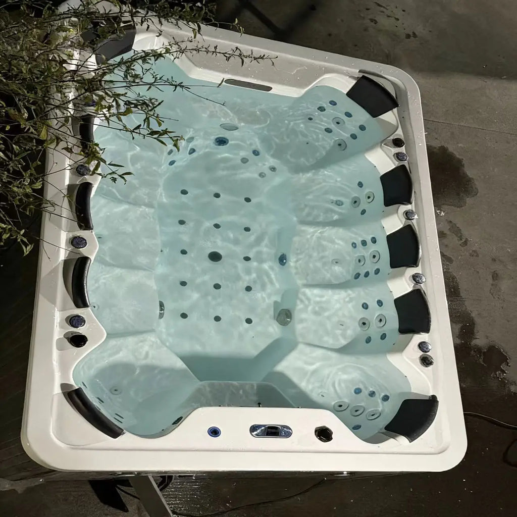 8-10 Person Outdoor Hot Tub With Led Lights