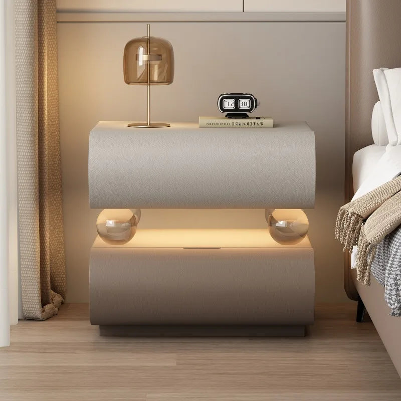 Trendy Small Simple Corner Bedside Table