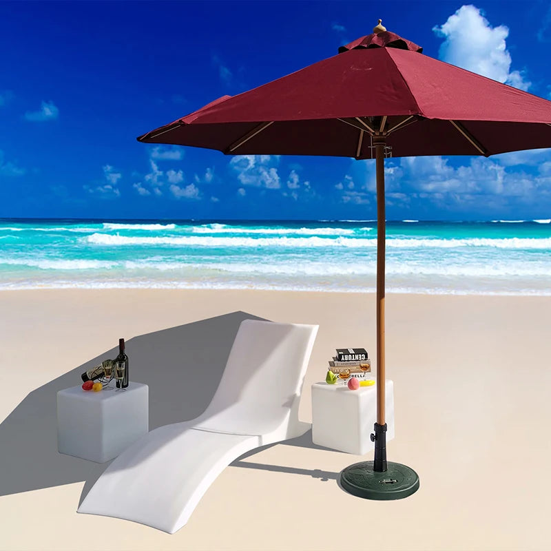 Beach Furniture White Swimming Pool Chair