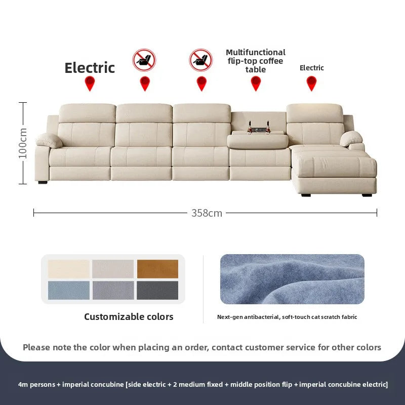Electric Recliner Sofa Smart Fabric Sofa