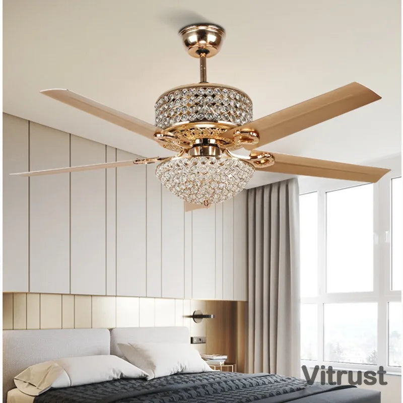 Vintage American Style Ceiling Fan with Light