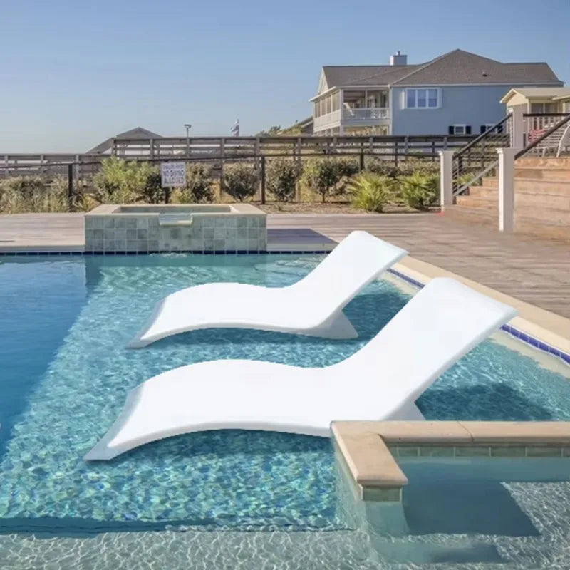 Beach Furniture White Swimming Pool Chair