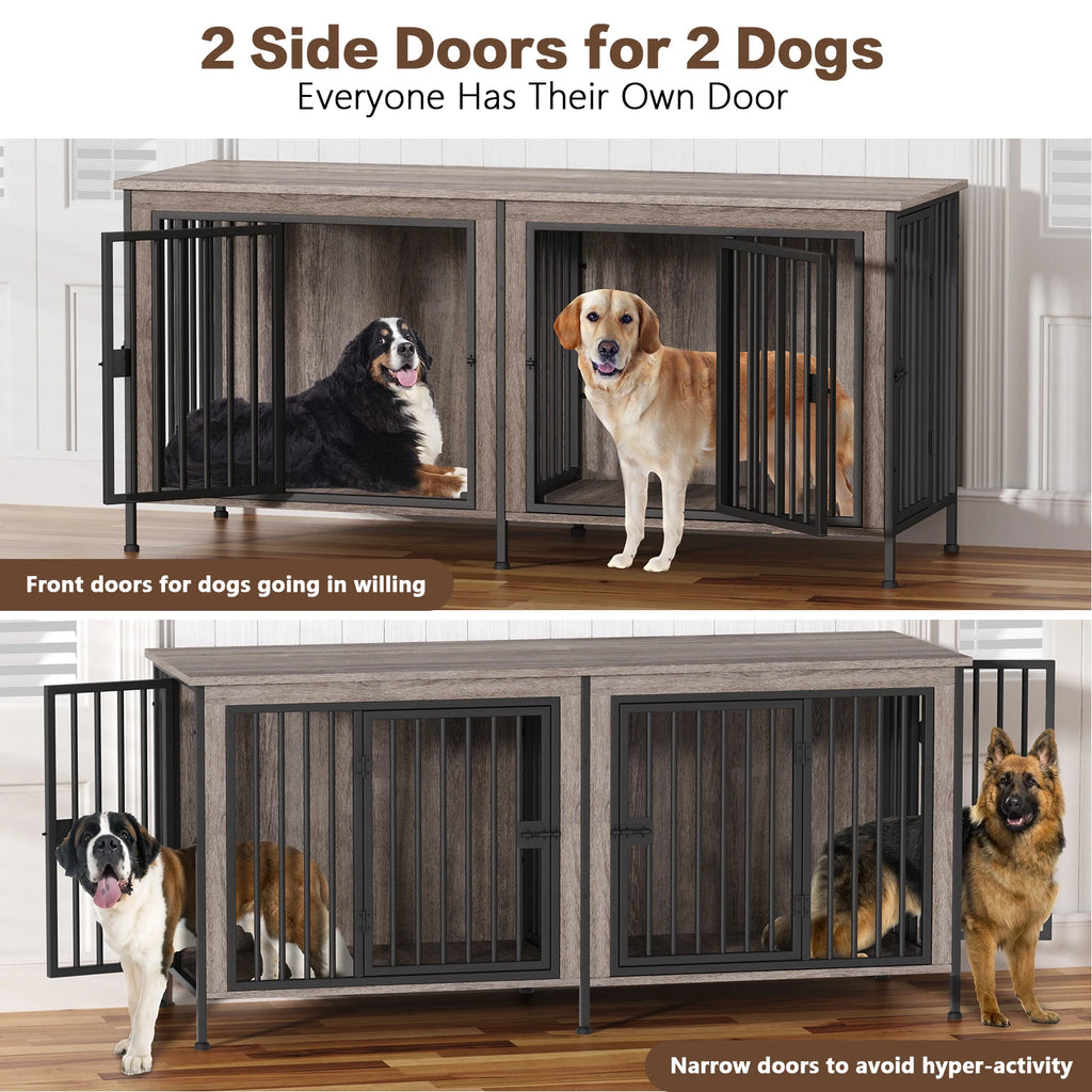 Heavy Duty Dog Crate Furniture for 1/2 Dogs