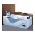 2 person large smart whirlpool massage bathtub with tv