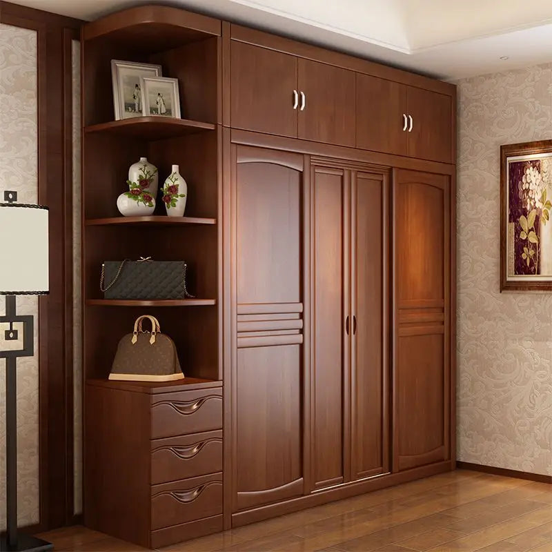 Wardrobe Solid wood sliding door