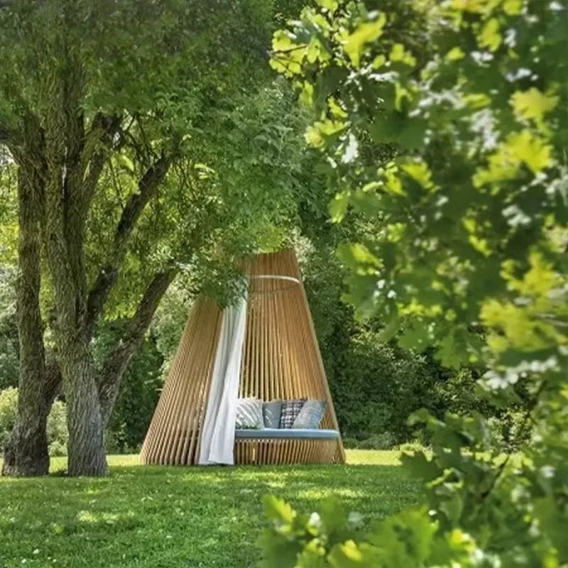 All-weather Patio Outdoor Canopy Leisure Bed