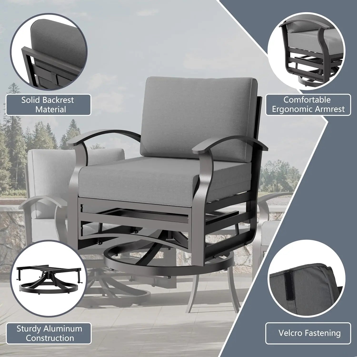 Aluminum Outdoor Patio Furniture Set