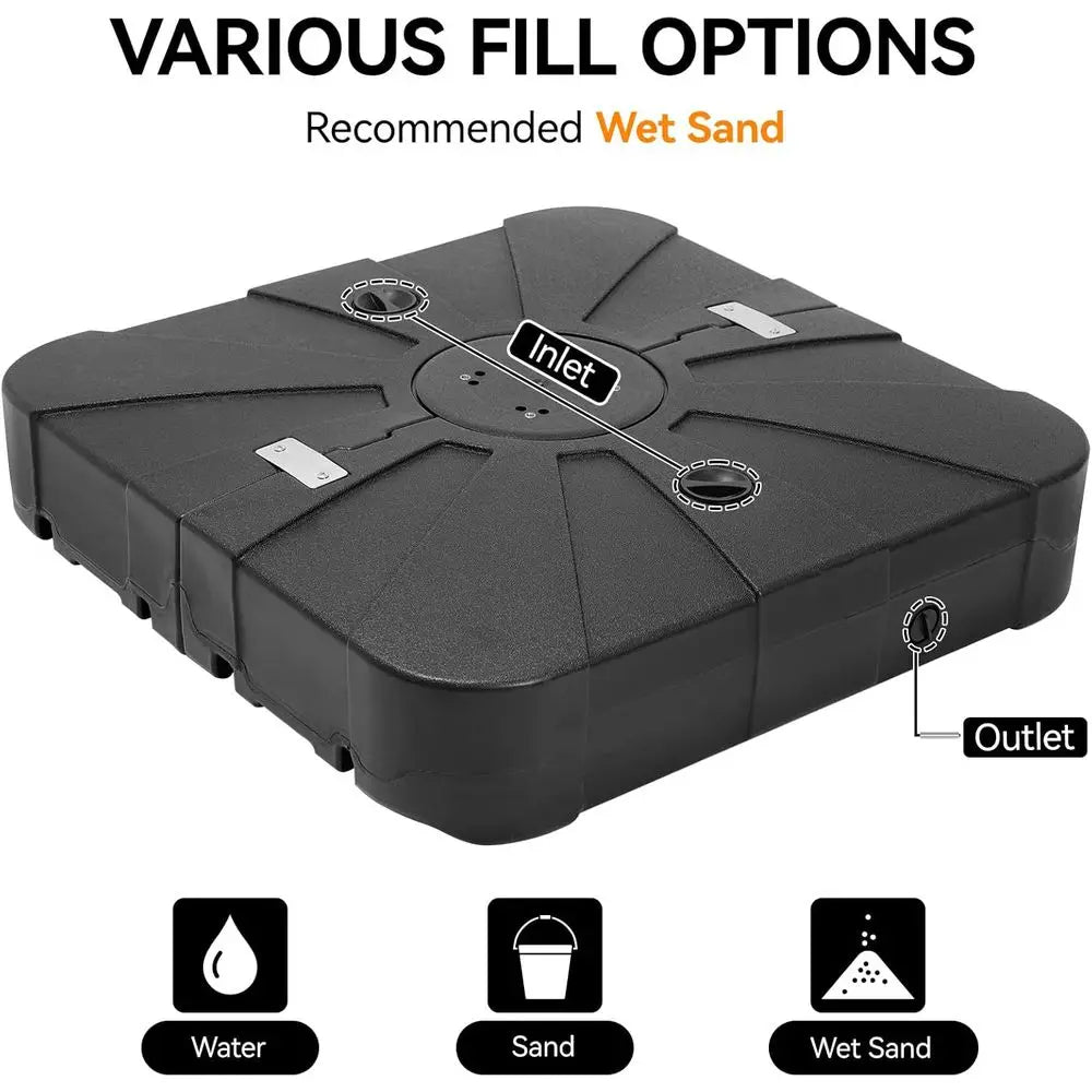 Outdoor Cantilever Umbrella Base with Wheels, Heavy Duty Stand for Large Umbrellas (34)