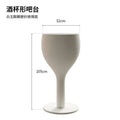 White Round Minimalist Bar Dining Table Counter Height