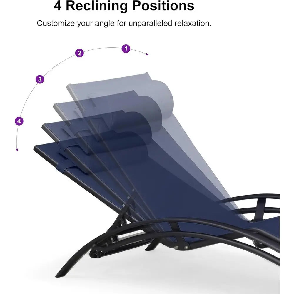 Patio Chaise Lounge Set