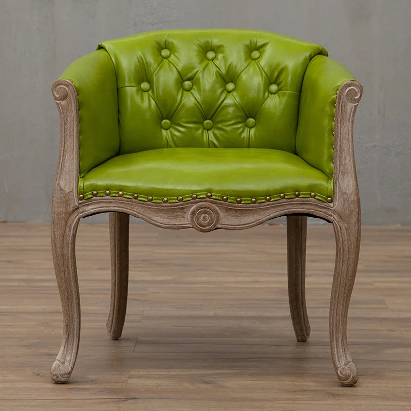 Leisure Sofa Chair, Solid Wood Antique Dining Chair,