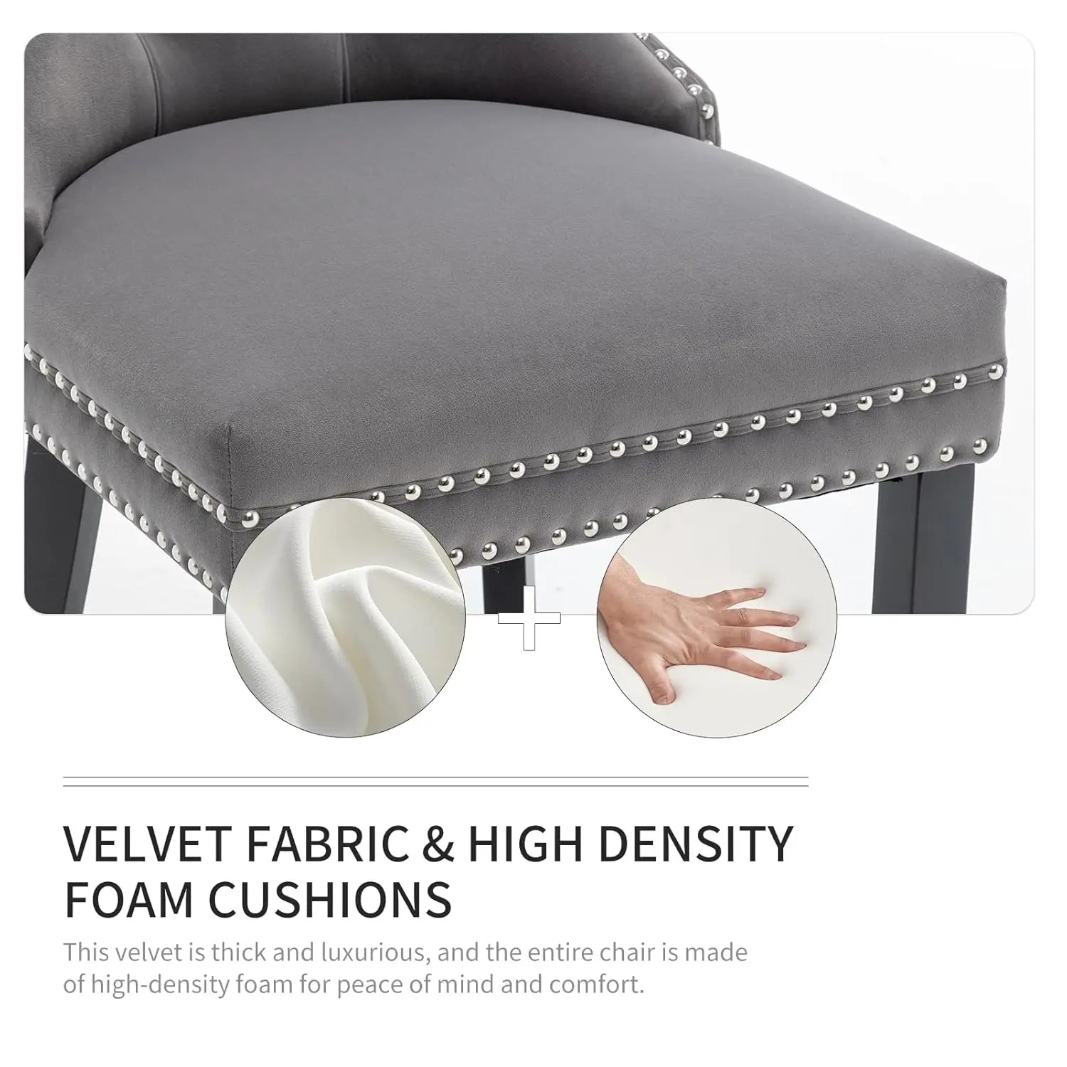Velvet Dining Chairs Set of 6,