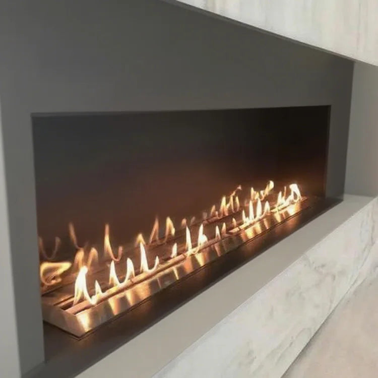 Smokeless Modern Luxury Bio Ethanol Fireplace with Tempered Glass