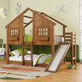Twin Over Twin Wooden Bunk Bed