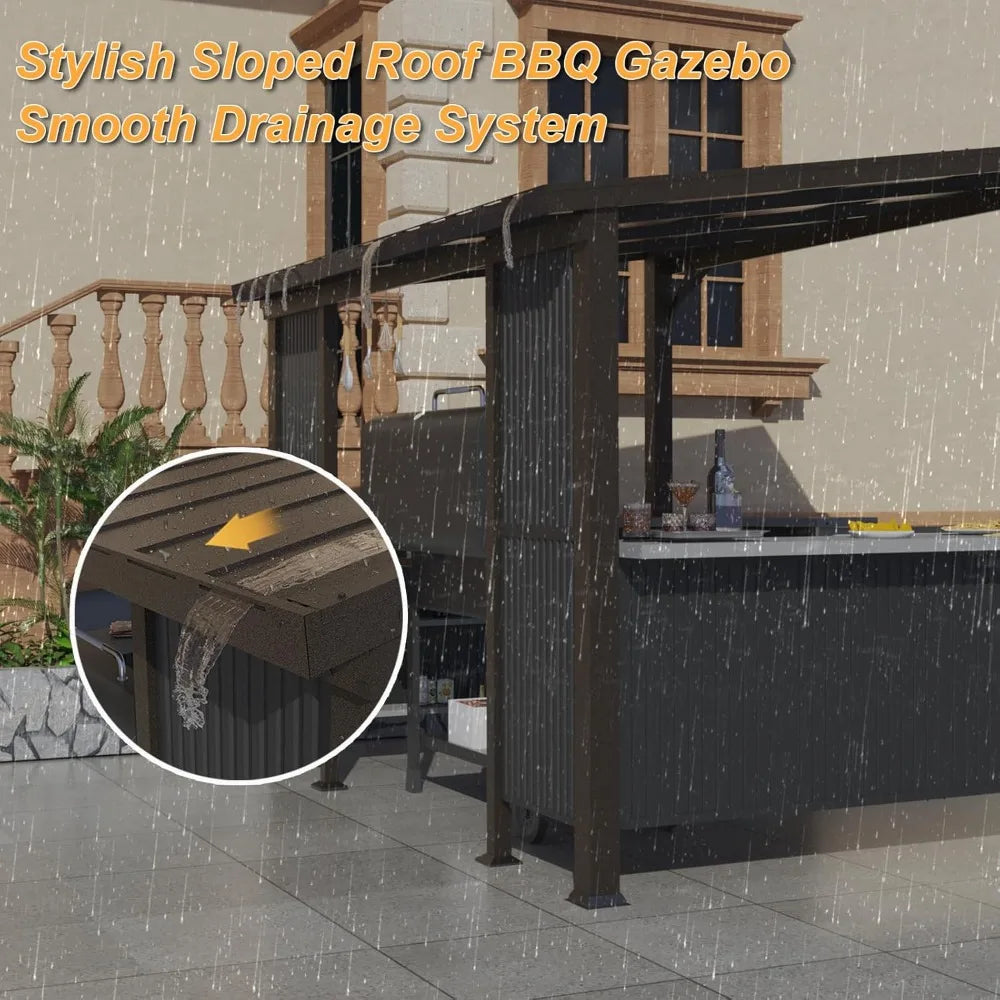 10x10 Hardtop Grill Gazebo Outdoor