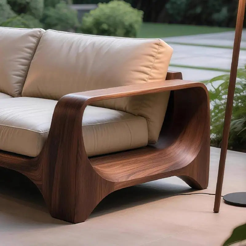 Classic Wood Living Room Sofas