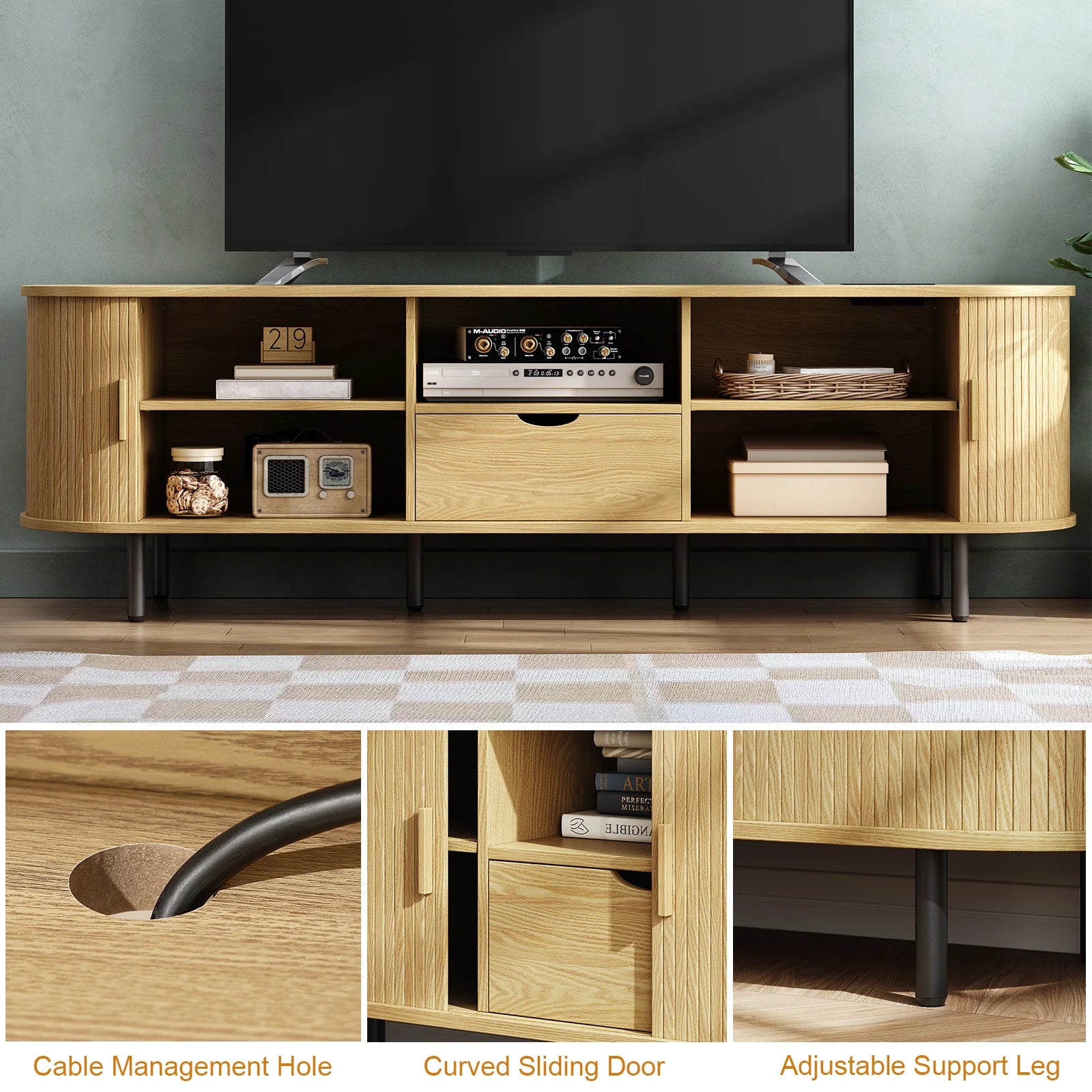 69" TV Stand Entertainment Center