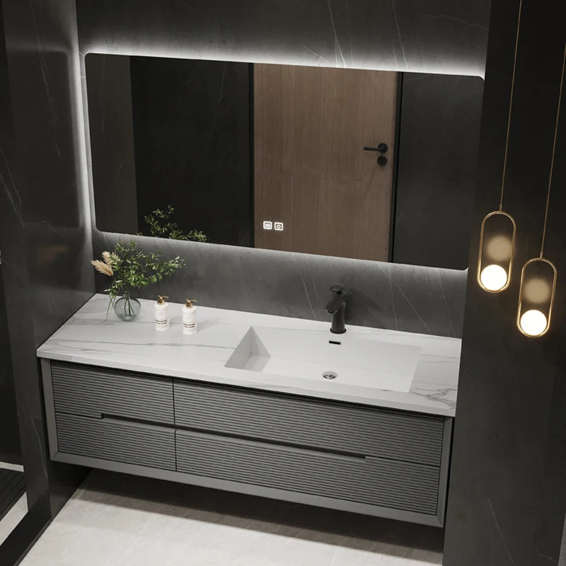 Bathroom Vanity Stone Slab Ceramic Basin