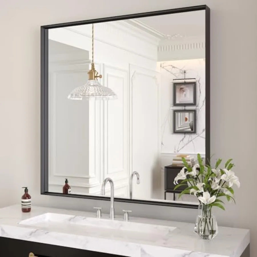 Rectangle Bathroom Vanity Mirror, Hangs Vertically or Horizontally