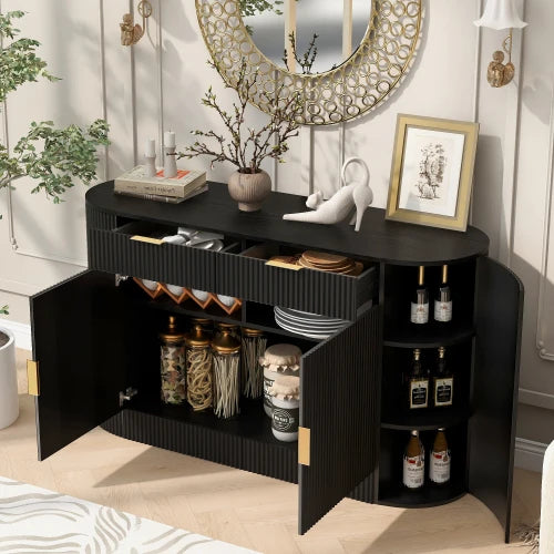 3-Tier Shelf Buffet Cabinet