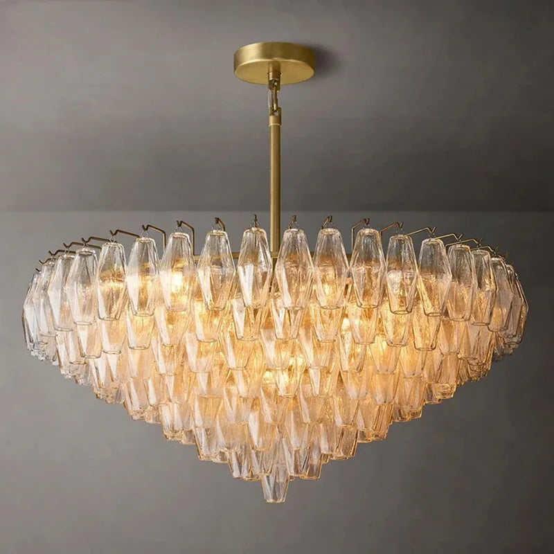 Luxury American Glass Chandelier Ceiling Light