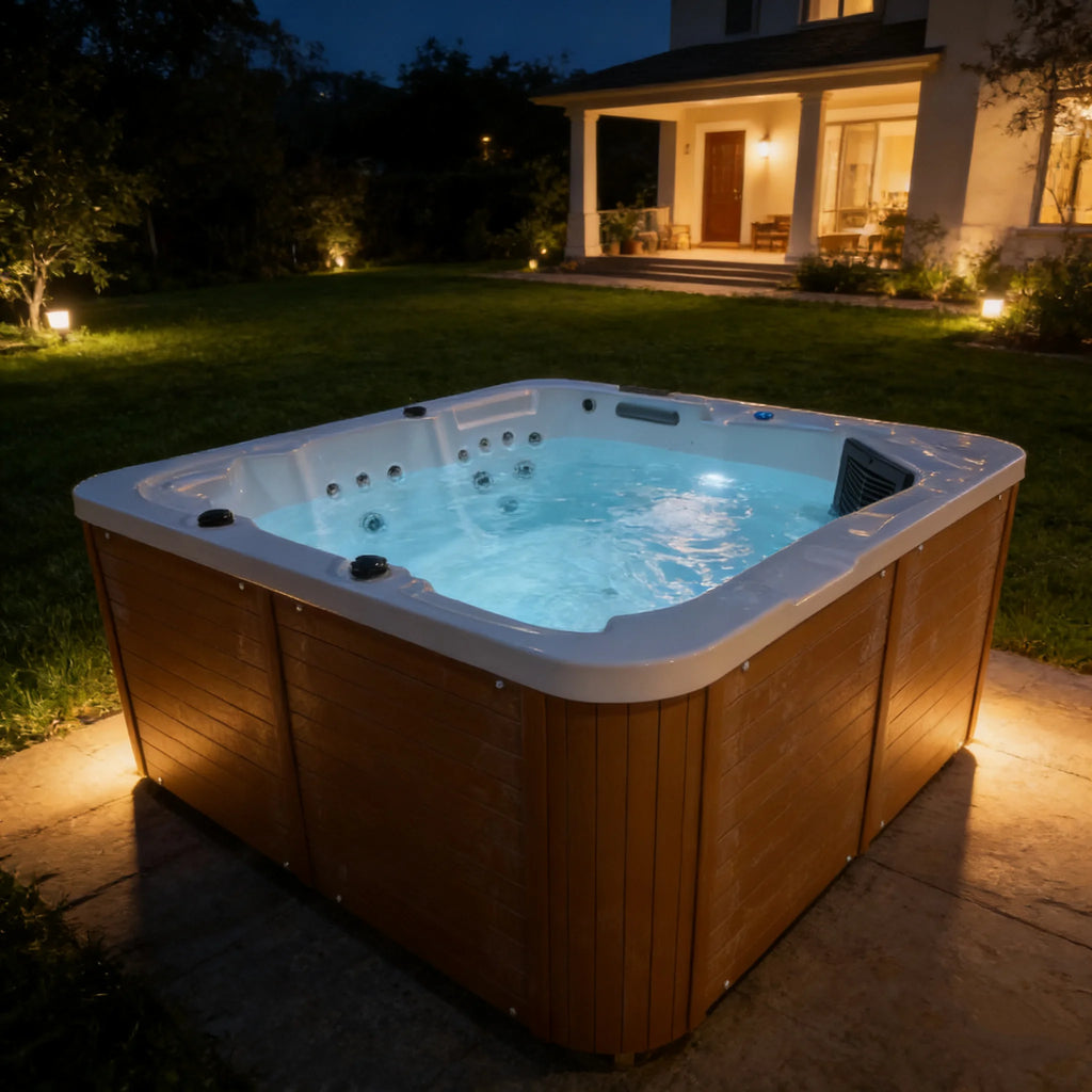 3 Person Hot Tub Outdoor Garden Jacuzzi