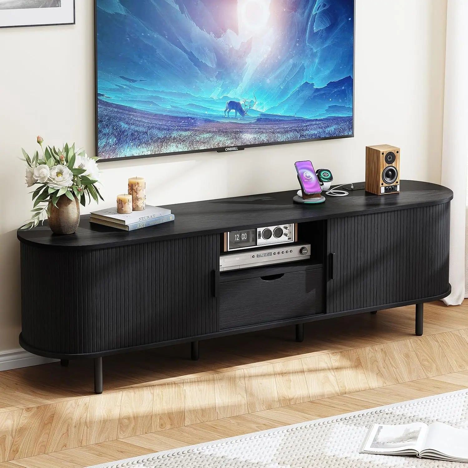 69" TV Stand Entertainment Center