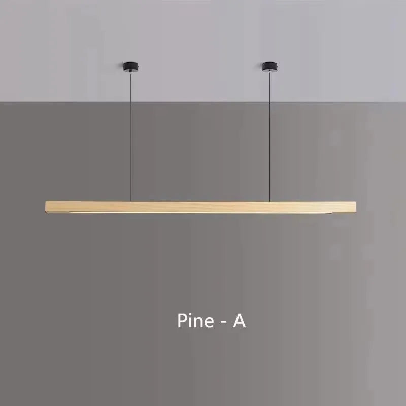 Modern LED Chandelier Walnut