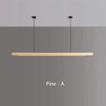 Modern LED Chandelier Walnut