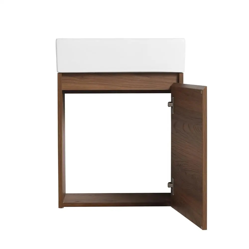 18 Inch Floating Small Bathroom Vanity With Single Sink