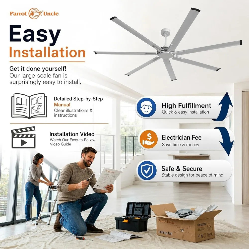 100 Inch Ceiling Fans with Remote Control