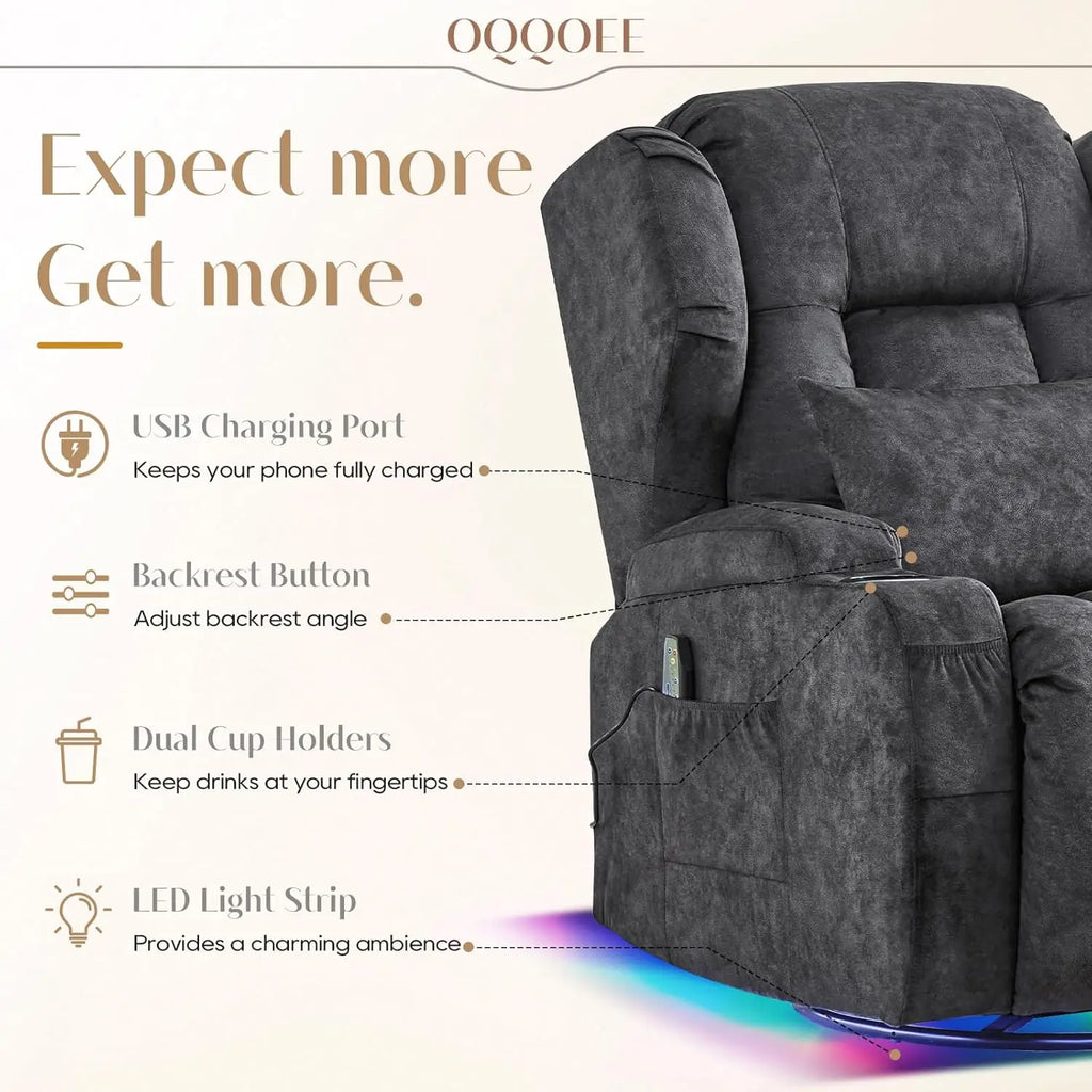 Power Swivel Rocker Recliner