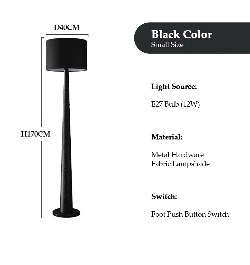 Luxury Modern Large Wood Floor Lamp