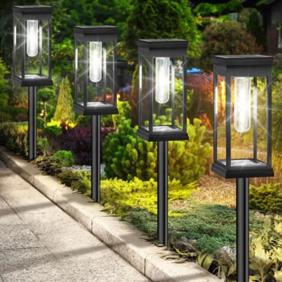 Upgraded Solar Pathway Lights Outdoor, 8-Pack