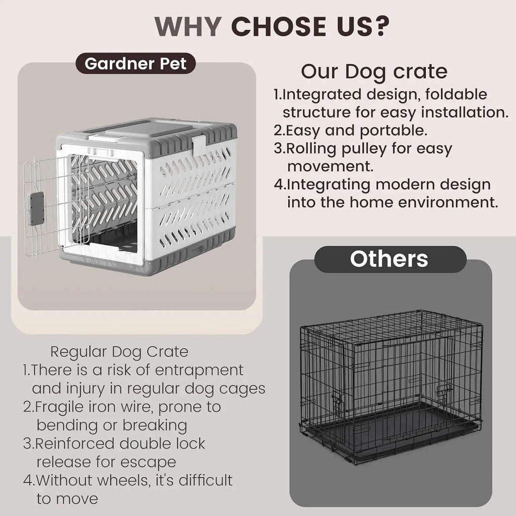 Collapsible Dog Crate for Small Dogs