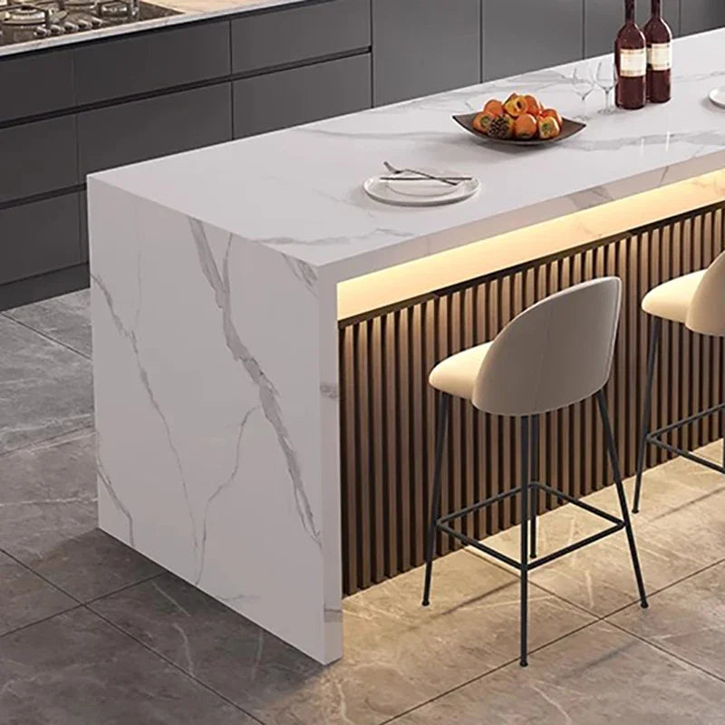 Marble Top Luxury Kitchen Islands Italian Trendy Elegant Rustic Kitchen Islands Glamour Modern Islas De Cocina Mueble Furniture