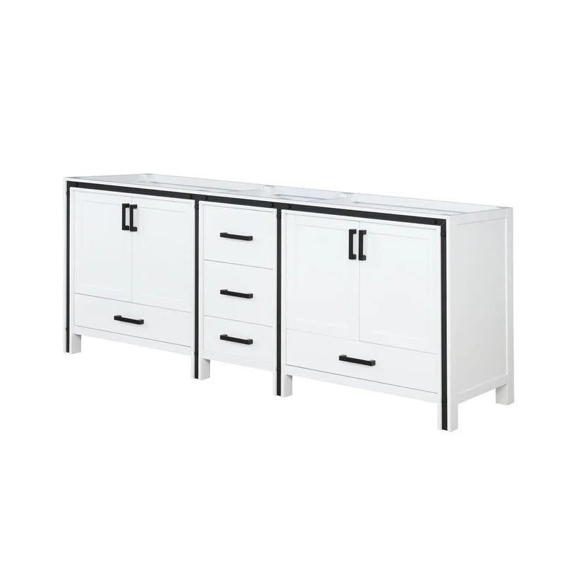 White Double Bathroom Vanity