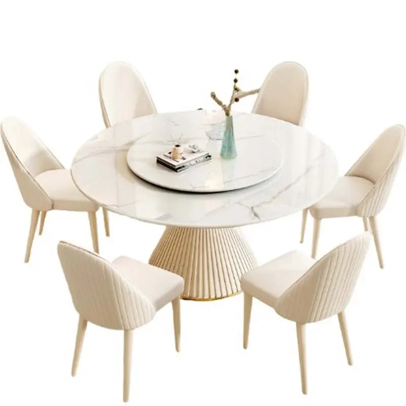 Unique Round Kitchen Dining Table Set