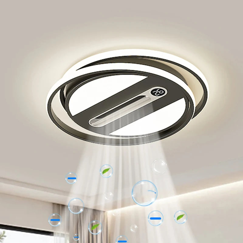 Modern Bladeless Ceiling Fan with Light And Remote