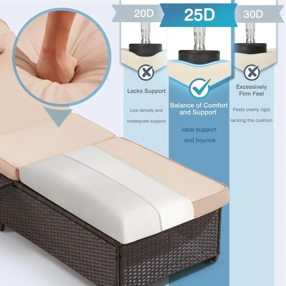 Round Boneless Chaise Lounge Chair