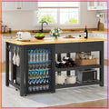 Kitchen Island with Storage & Seating