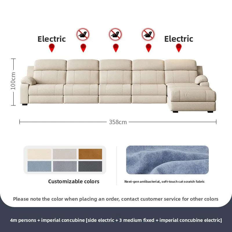 Electric Recliner Sofa Smart Fabric Sofa
