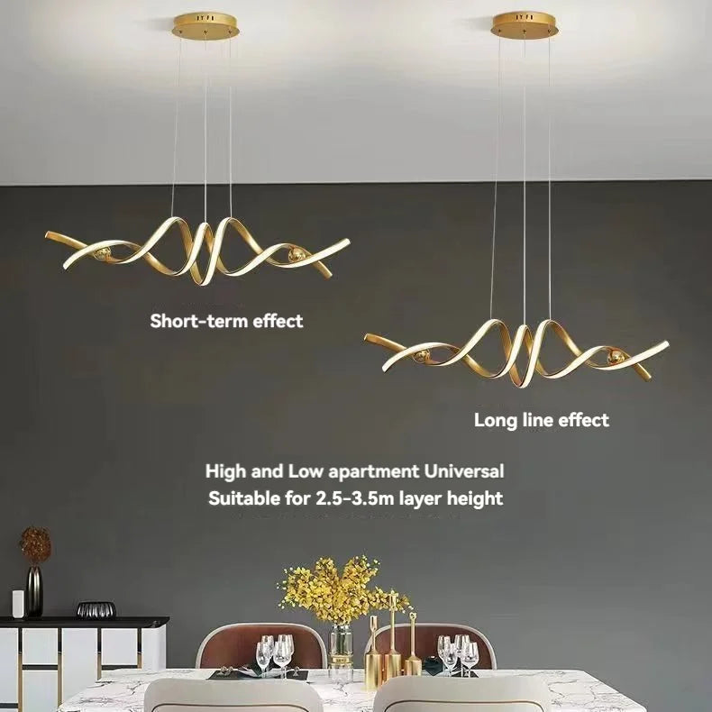 Long LED Pendant Light For dining room