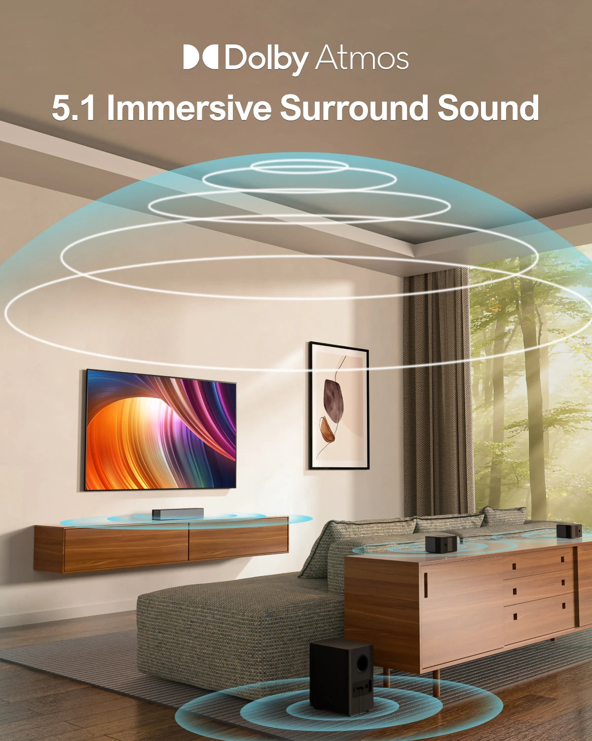3D Surround System Soundbar