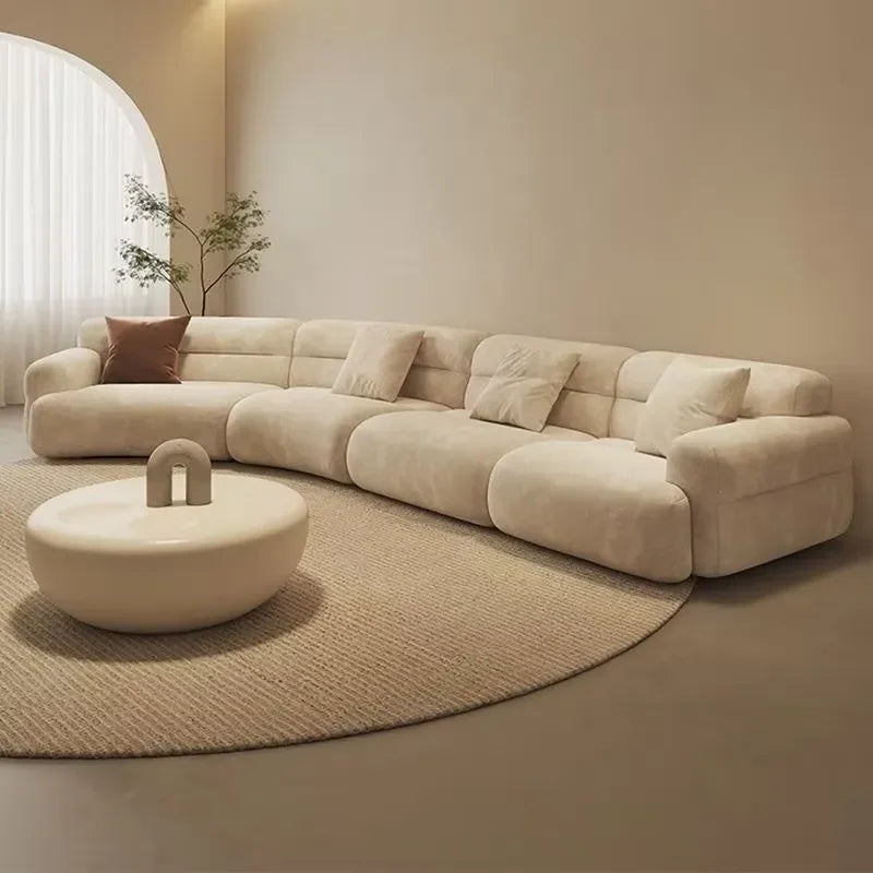 Modern Nordic Simple Velvet Fabric Sofa
