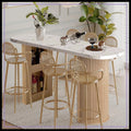 Fluted Counter Height Bar Table